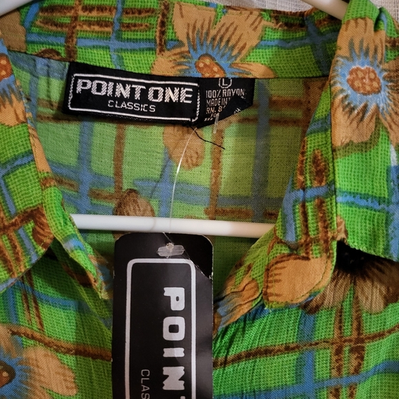 Point One Women's Short-Sleeve Floral Blouse Size L - Picture 3 of 6